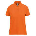 Polo classique pour femme en coton à manches courtes 180 g/m² B&C couleur orange foncé