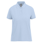 Polo classique pour femme en coton à manches courtes 180 g/m² B&C couleur bleu gris