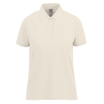 Polo classique pour femme en coton à manches courtes 180 g/m² B&C couleur blanc cassé