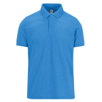 Polo basique unisexe en coton à manches courtes 210 g/m² B&C couleur bleu