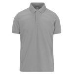 Polo basique unisexe en coton à manches courtes 210 g/m² B&C couleur gris chiné