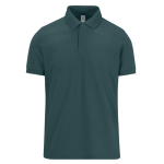 Polo basique unisexe en coton à manches courtes 210 g/m² B&C couleur vert foncé