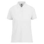 Polo basique pour femme à manches courtes en coton 210 g/m² B&C couleur blanc