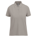 Polo basique pour femme à manches courtes en coton 210 g/m² B&C couleur gris
