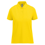 Polo basique pour femme à manches courtes en coton 210 g/m² B&C couleur jaune