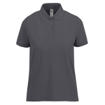 Polo basique pour femme à manches courtes en coton 210 g/m² B&C couleur gris foncé