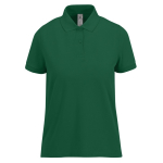 Polo basique pour femme à manches courtes en coton 210 g/m² B&C couleur vert bouteille
