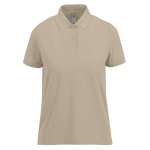 Polo basique pour femme à manches courtes en coton 210 g/m² B&C couleur sable
