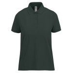 Polo basique pour femme à manches courtes en coton 210 g/m² B&C couleur vert forêt