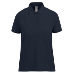 Polo basique pour femme à manches courtes en coton 210 g/m² B&C couleur bleu marine