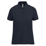 Polo basique pour femme à manches courtes en coton 210 g/m² B&C couleur bleu foncé
