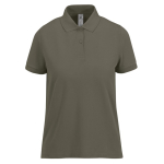Polo basique pour femme à manches courtes en coton 210 g/m² B&C couleur vert militaire