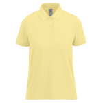 Polo basique pour femme à manches courtes en coton 210 g/m² B&C couleur jaune clair