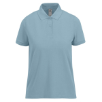 Polo basique pour femme à manches courtes en coton 210 g/m² B&C couleur bleu gris