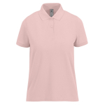 Polo basique pour femme à manches courtes en coton 210 g/m² B&C couleur rose pastel