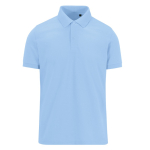 Polo en polyester et coton coloré à manches courtes 180 g/m² B&C couleur bleu pastel