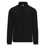 Polo classique en coton piqué à manches longues 180 g/m² B&C couleur noir vue 11