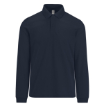 Polo classique en coton piqué à manches longues 180 g/m² B&C couleur bleu marine