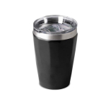 Gobelet thermique en acier inoxydable recyclé au design élégant 330ml couleur noir vue 11