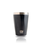Gobelet thermique en acier inoxydable recyclé au design élégant 330ml couleur noir vue 2