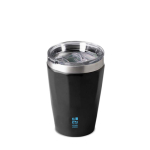 Gobelet thermique en acier inoxydable recyclé au design élégant 330ml vue avec impression