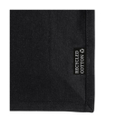 Sac en coton recyclé avec longues anses et certification GRS 180 g/m2 couleur noir troisième vue