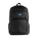 Sac à dos pour ordinateur, plusieurs compartiments, résistant à l'eau 15'' couleur noir avec zone d'impression
