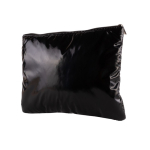 Trousse matelassée en polyester métallisé 150 g/m2 couleur noir deuxième vue