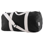 Sac de voyage en denim avec anses et sangle réglable 300 g/m² couleur noir troisième vue