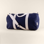 Sac de voyage en denim avec anses et sangle réglable 300 g/m² couleur bleu marine cinquième vue