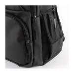 Sac à dos en cuir synthétique avec plusieurs compartiments extérieurs 15'' couleur noir première vue
