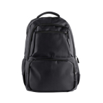 Sac à dos en cuir synthétique avec plusieurs compartiments extérieurs 15'' couleur noir quatrième vue