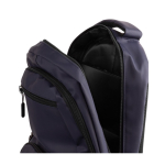 Sac à dos en cuir synthétique avec plusieurs compartiments extérieurs 15'' couleur bleu marine deuxième vue