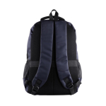 Sac à dos en cuir synthétique avec plusieurs compartiments extérieurs 15'' couleur bleu marine vue détaillée