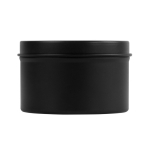 Bougie en paraffine dans un pot en métal avec couvercle assorti 50g couleur noir première vue