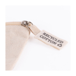 Trousse de toilette en coton recyclé 220g/m² Cotton Recycled couleur naturel deuxième vue