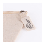 Trousse de toilette en coton recyclé 220g/m² Cotton Recycled couleur naturel troisième vue