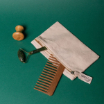 Trousse publicitaire en coton recyclé 220 g/m² Cotton Recycled couleur naturel vue détail 5 