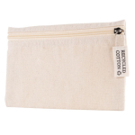 Trousse publicitaire en coton recyclé 220 g/m² Cotton Recycled couleur naturel deuxième vue