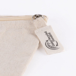 Trousse publicitaire en coton recyclé 220 g/m² Cotton Recycled couleur naturel quatrième vue