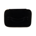 Trousse de voyage en velours avec anse de maintien 280 g/m2 couleur noir deuxième vue