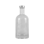 Bouteille en verre avec bouchon en aluminium, capacité de 750ml couleur transparent première vue