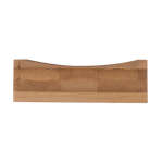 Porte-savon avec 2 trous de drainage en bambou certifié FSC couleur bois troisième vue