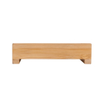 Porte-savon avec 2 trous de drainage en bambou certifié FSC couleur bois quatrième vue