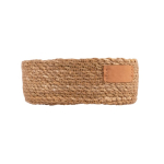 Panier de rangement rond en algues tressées couleur marron quatrième vue