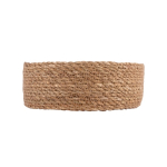 Panier de rangement rond en algues tressées couleur marron cinquième vue