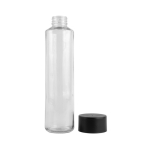 Gourde en verre avec bouchon en plastique recyclé 750ml couleur noir première vue