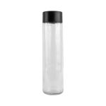 Gourde en verre avec bouchon en plastique recyclé 750ml couleur noir deuxième vue