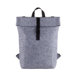 Sac à dos en feutre RPET avec poche intérieure pour ordinateur 15,6'' couleur gris deuxième vue