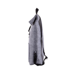 Sac à dos en feutre RPET avec poche intérieure pour ordinateur 15,6'' couleur gris quatrième vue